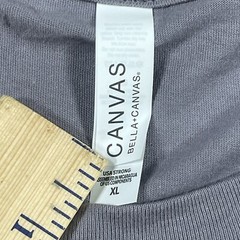 Canvas T-Shirt Mens XL Extra Large Gray Short Sleeve Burlington School District