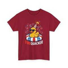 Funny Firequacker Duck Patriotic 4th of July Shirt Unisex T-Shirt