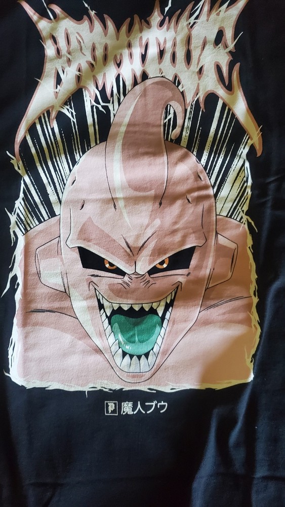 Primitive x Dragon Ball Z Majin Buu Black Double-Sided Graphic Tee Men’s XL