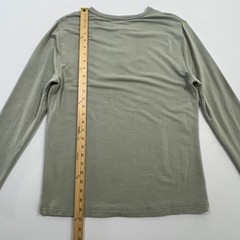 Mugsy Sage Green Cashmere Blend Long Sleeve Henley Shirt Mens Size Medium