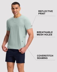 Men’s Athletic Workout T-Shirts Quick Dry Shirt Moisture Wicking Lightweight …