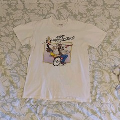 Stedman Super Hi-Cru Men’s M White Spock Star Trek Cotton Crew Graphic Tee