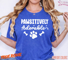 Unisex Pawsitively Adorable Dog Paw Print T-Shirt – Cute Pet Lover Graphic Tee