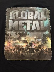 Vintage Global Metal Documentary Movie Promo Tee Shirt – Size XL *RARE*