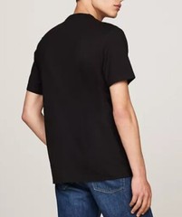 Tommy Hilfiger Mens Small Tshirts Core Flag Crew-neck Classic Black New W Tags