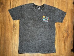 Surf Style Men’s Graphic T Shirt Tie Dye Acid Washed Navy Blue Gulf Shores AL