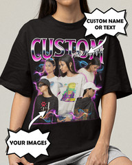 Custom Personalized Bootleg Rap Vintage 90s Girlfriend Boyfriend Pet T-Shirt
