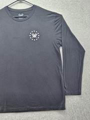 Vortex Shirt Mens XL Black Long Sleeve Crew Neck Logo Jersey Lightweight