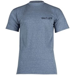 Salt Life TriBlend S/S Fish Surf Dive Tee Blue Adult Large Live Salty NWT
