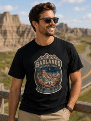 Badlands National Park South Dakota Graphic T-Shirt Unisex Travel Tee