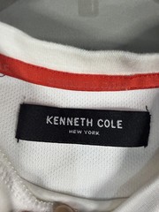 Kenneth Cole T Shirt SM White Crew Neck Short Sleeve Slim Fit Soft Tee