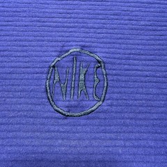 Vintage Y2K Nike Sportswear Embroidered Spellout Logo Textured T-Shirt USA XL