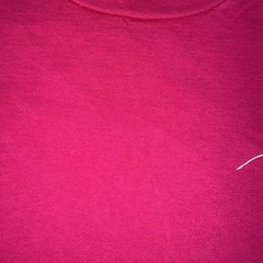 VTG Jerzees 100% Combed Cotton Custom “ Mirage” Embroidery Pink T-Shirt Sz XL