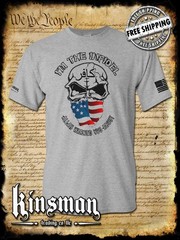 I’m The Infidel Allah Warned You About T-Shirt AMERICAN FLAG Skull Tee Army NRA