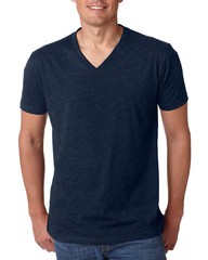 Next Level Apparel Men’s 4.3 oz. CVC V-Neck Short Sleeves T-Shirt 6240 M – Navy