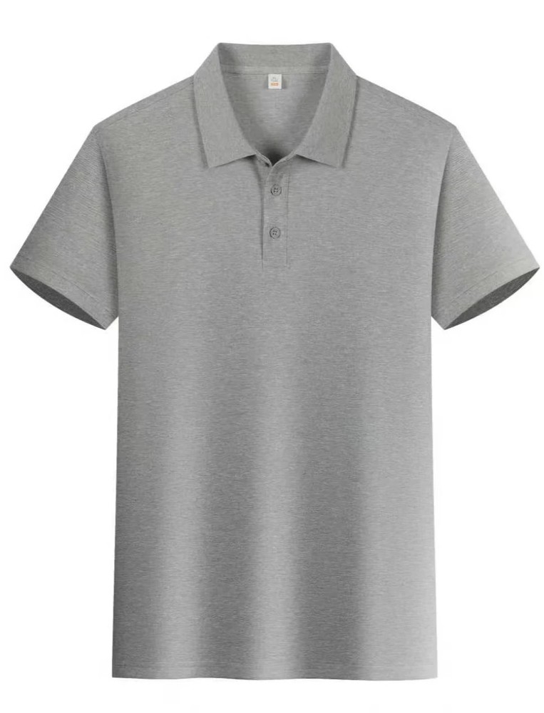 New men’s casual pure-color POLO shirt, suitable for daily commuting, featuring