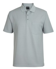 Jb’s wear Podium Textured Waffle Pocket Polo With Cool Moisture Wicking Fabric