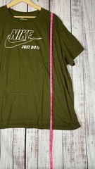 Nike T-Shirt Mens Size 3XLarge Green Short Sleeve Just Do It Logo Tee Graphic
