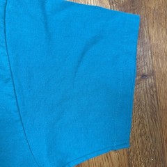 Vtg 90s Hanes Heavyweight 50/50 Antigua T Shirt Large Single Stitch Teal Beach