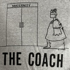 Vintage Maternity Coach Shirt Men XL Gray Doctor Single Stitch Paper Thin USA