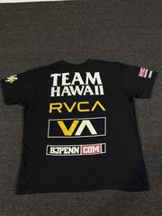 RVCA x BJ Penn RARE T Shirt Mens Size XL Team Hawaii Just Scrap MMA UFC Black