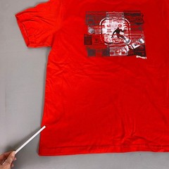 AND1 T-Shirt Basketball Boombox Streetwear Mens XL Red Graphic Sporty Tee *Wear*