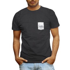 Beautiful Giant Men’s Fashion T-shirt Crew Neck Sport Wear BLACK MARL for Gym