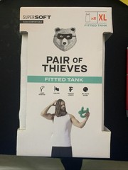 Men’s Pair of Thieves Fitted Tank Undershirt 2pk – White XL – Brand New