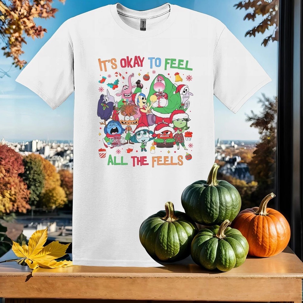 Inside Out Christmas T-shirt Men Women Unisex