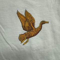 Speedo Mens T Shirt Size M White Global Voyager Hudson Bay Ducks Compass Vintage