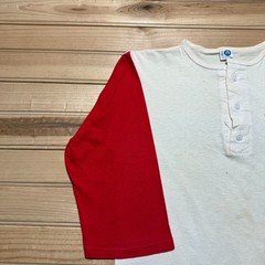 Vintage 80s Albany State University Collegiate Henley Raglan T-Shirt USA Medium