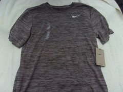NWT Nike dri fit T, men’s S, M, L, XL, XXL, heather brown, 100% polyester, $35