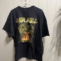 NEW Overkill “Scorched” Tour 2024 T-Shirt 2XL Front and Back Screen Print