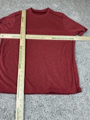 Tommy Bahama Soft Knit T Shirt Poly Blend Suede Plush Tee Size Small Red