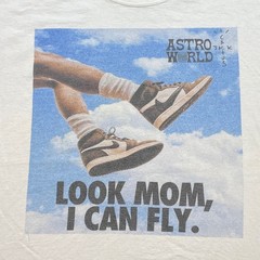 Travis Scott Astroworld TShirt Sz XL Mens White Streetwear Look Mom I Can Fly