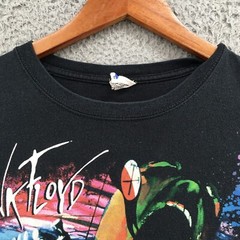 Anvil Tearaway Label Tshirt Top Mens L Black Cotton Crew Neck Graphic Print Band
