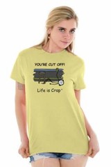 Life is Crap Drunk I Blacked Out Drinking Adult Short Sleeve Crewneck Tee