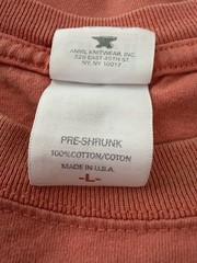 Vintage Bar Shirt Mens Large Faded Salmon Pink Dog T-shirt Funny Tee Distressed