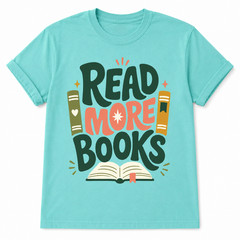 Read More Books Graphic T-Shirt Book Lover Gift Bookish Reader Tee