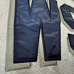 Shekinah West Side Football Jersey Mens 3XL White Navy Tackle Twill Mesh Y2K