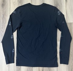 Nike Air Jordan #23 Black Long Sleeve Crewneck Tee Mens Sz Small 100% Cotton