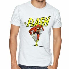 DC Comics Originals Mens The Flash Running Graphic White Shirt New XS