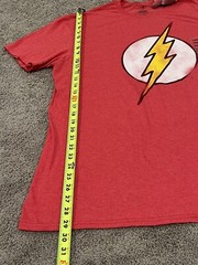 The Flash DC Comics Graphic Logo XL T Shirt Licensed Distressed NWT