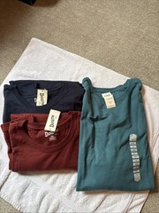3 pack duluth Trading Co. Longtail T Relaxed Fit T-Shirts Men’s 2XL Gray Navy