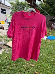 Universal Studios Men’s Pink VINTAGE 90’s Hollywood Made In USA Shirt Size Large