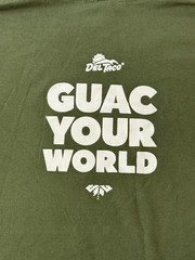 Del Taco Employee T-shirt Fresh Guacamole Guac Your World XL