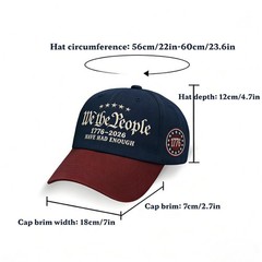 We The People Baseball Cap Have Had Enough 1776 Badge Hat Adjustable for Men …