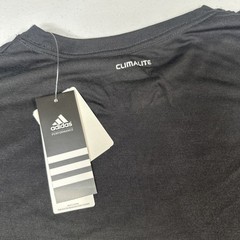 Adidas ClimaLite Mens Black Short Sleeve Athletic T Shirt Size Large New Comfort