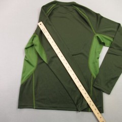 REI Shirt Mens Medium Long Sleeve High Neck Outdoors Crew Neck Green Stretch