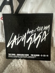 LADY GAGA F***ING FAMOUS CAUSE I WAS BORN THIS WAY WHITE TANK TEE PICS SMALL
